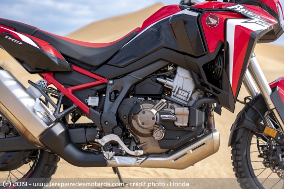 Le bicylindre de la Honda CRF1100L Africa Twin