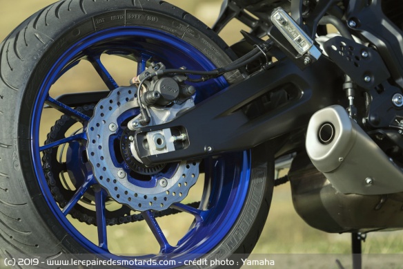 Bras oscillant de la Yamaha Tracer 700