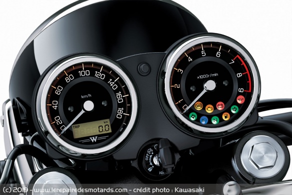 Compteur de la Kawasaki W800