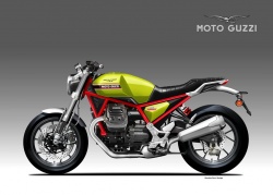 Moto Guzzi V8 Sport Concept - Crédit photo : Oberdan Bezzi Design