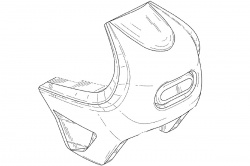 Le dessin de carénage déposé par Harley-Davidson