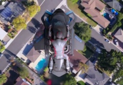 La Jetpack Speeder en vol