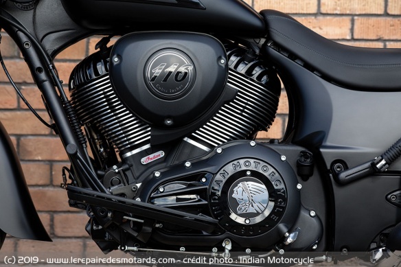 Moteur Thunder Stroke 116 de l'Indian Springfield Dark Horse Moteur Thunder Stroke 116 de l'Indian Springfield Dark Horse