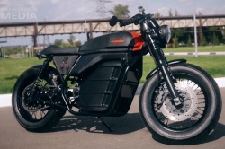 Moto électrique Kalashnikov Café Racer