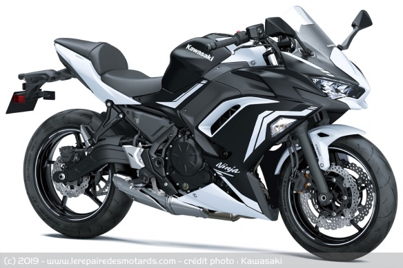Kawasaki Ninja 650 blanche Kawasaki Ninja 650 blanche