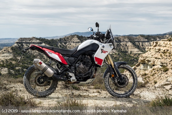 La Yamaha Ténéré 700 avec le pack Rallye