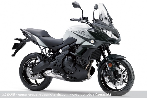 Kawasaki Versys 650 blanc