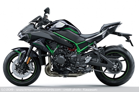 Kawasaki Z H2 de profil