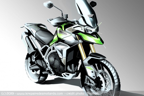 Sketch de la nouvelle Tiger 900 Triumph