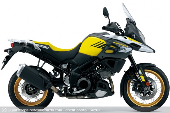 L'actuelle V-Strom 1000 XT, déjà très inspirée par le design de la DR Big