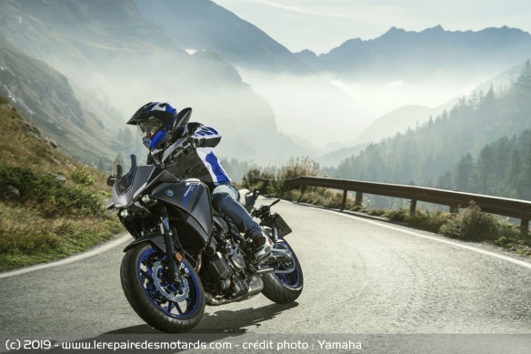 La Yamaha Tracer 700 sur route