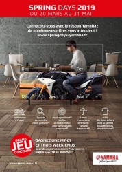 Promos et moto à gagner chez Yamaha