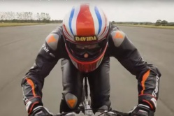 Record de vitesse européen à vélo à 280 km/h