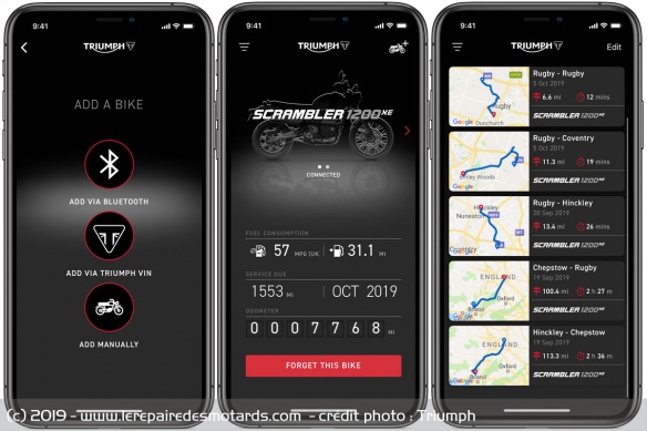 L'application My Triumph L'application My Triumph