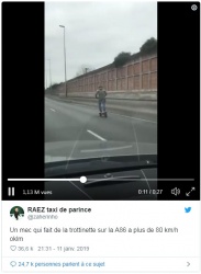 Danger à 85 km/h sur autoroute