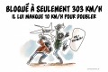 Au taquet à moto à 314 km/h