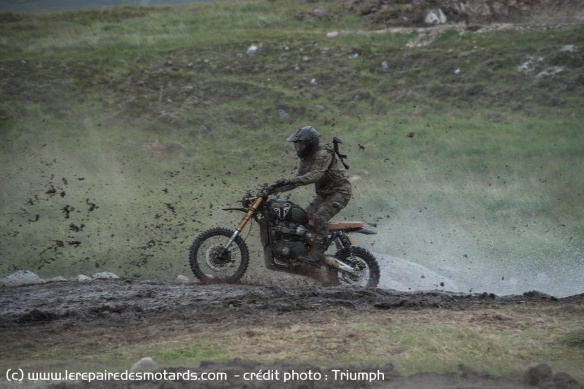 Scrambler 1200 et Tiger 900 sont à l'écran dans Mourir Peut Attendre Scrambler 1200 et Tiger 900 sont à l'écran dans Mourir Peut Attendre