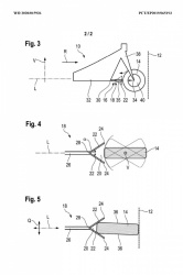Le système prend la forme d'un V qui aligne la roue avant
