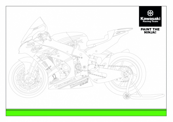 Coloriages Kawasaki Ninja