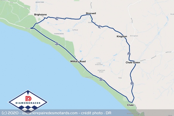 Le tracé de 20 km des Diamond Races