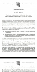 Le jugement du tribunal du sport concernant Andrea Iannone