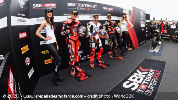 Le podium de la Superpole 