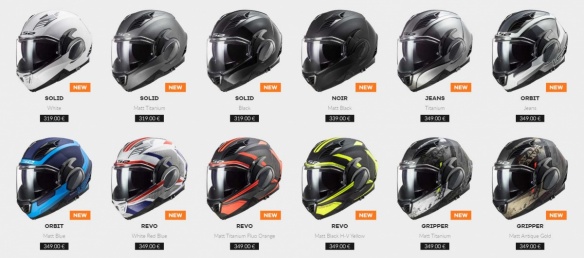 12 déclinaisons de coloris et décos pour le modulable LS2 Valiant II