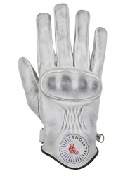 Gants cuir été blanc bicolore Helstons Sun