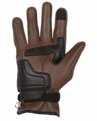 Gants cuir marron bicolore Helstons Stada
