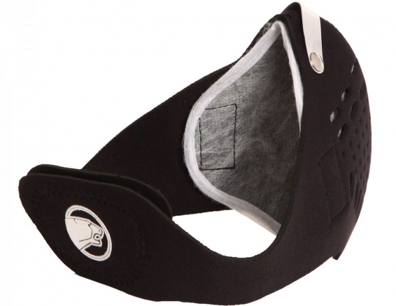 L'intérieur du masque anti-pollution avec son filtre