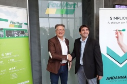 Christian Lou, Directeur des Opérations du Groupe Feu Vert et Ludovic Roux, Président d'AndannaBke