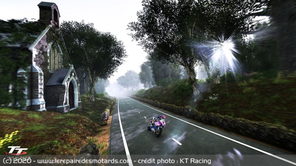 La Snaefell Mountain Course est parfaitement modélisée et très détaillée