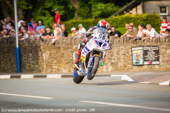 Julien Toniutti sur l'Ile de Man lors du TT 2018