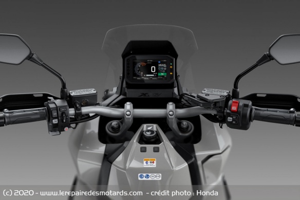 Le poste de conduite du Honda X-ADV