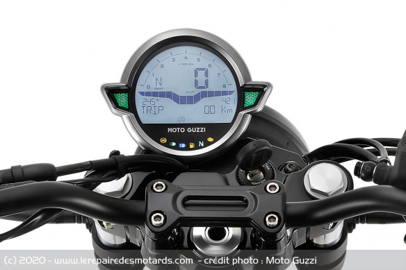 Le nouveau compteur des Guzzi V7