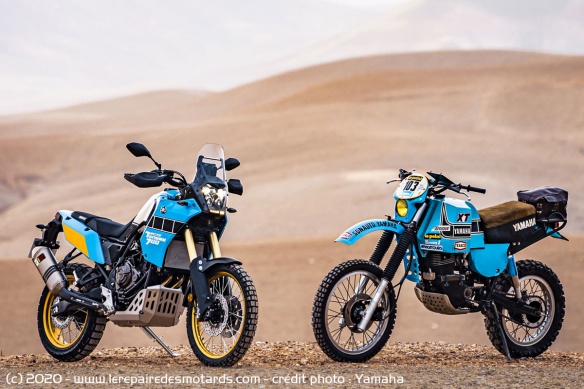 La Ténéré 700 Rally Edition et son ancêtre XT600Z de 1983