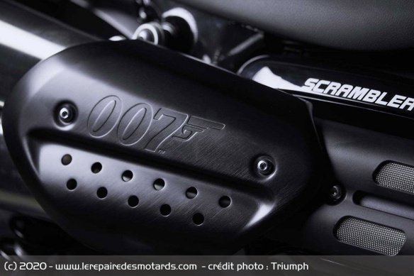 Pare-chaleur de la Triumph Scrambler Bond Edition