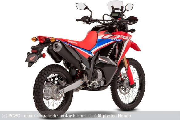 La CRF300 Rally se dote d'un plus gros réservoir