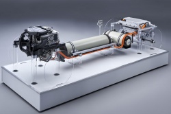 Le système de pile à combustible imaginé par BMw pour l'iHydrogen NEXT - Crédit photo : BMW Group