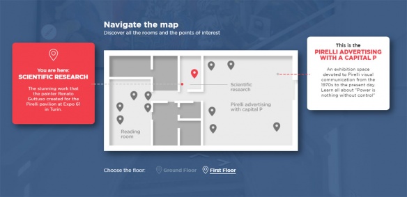 Plan interactif de la Fondation Pirelli