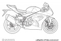 Coloriages motos à imprimer Suzuki