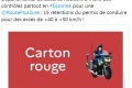 Un motard contrôlé à 251 lieu 90 km/h