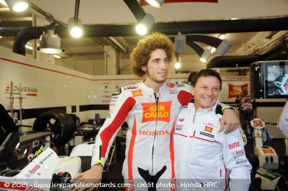 Fausto Gresini avec Simoncelli