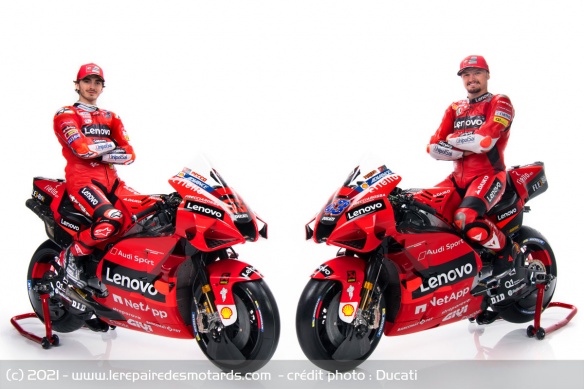 Bagnaia et Miller porteront les couleurs Ducati en 2021 Bagnaia et Miller porteront les couleurs Ducati en 2021