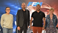 Mélissa Baysse (membre de la cellule de prévention des violences sexuelles de la Fédération Française de Motocyclisme), Sébastien Boueilh (Directeur-Fondateur de l'association Colosse aux pieds d'argile), Sébastien Poirier (Président de la Fédération Fran