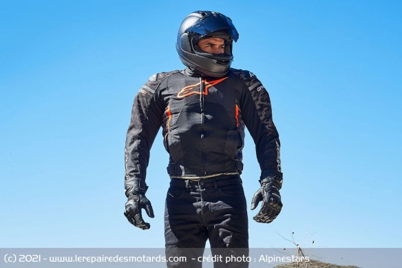 L'Alpinestars Tech-Air 5 déclanché L'Alpinestars Tech-Air 5 déclanché
