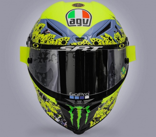 La déco de l'intégral de Valentino Rossi en Italie