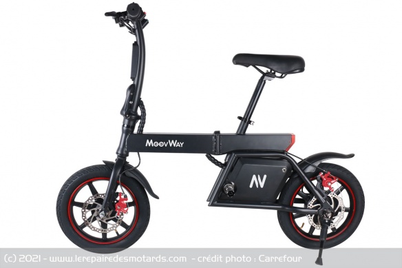 La MoovWay ne pèse que 14,5 kg La MoovWay ne pèse que 14,5 kg