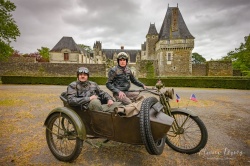 Le sidecar Harley-Davidson du roadtrip Twin Links - Crédit photo : Olivier Touron