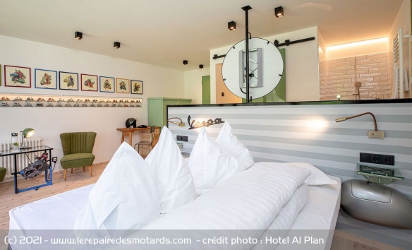 La chambre Vespa de l'Hotel Al Plan La chambre Vespa de l'Hotel Al Plan